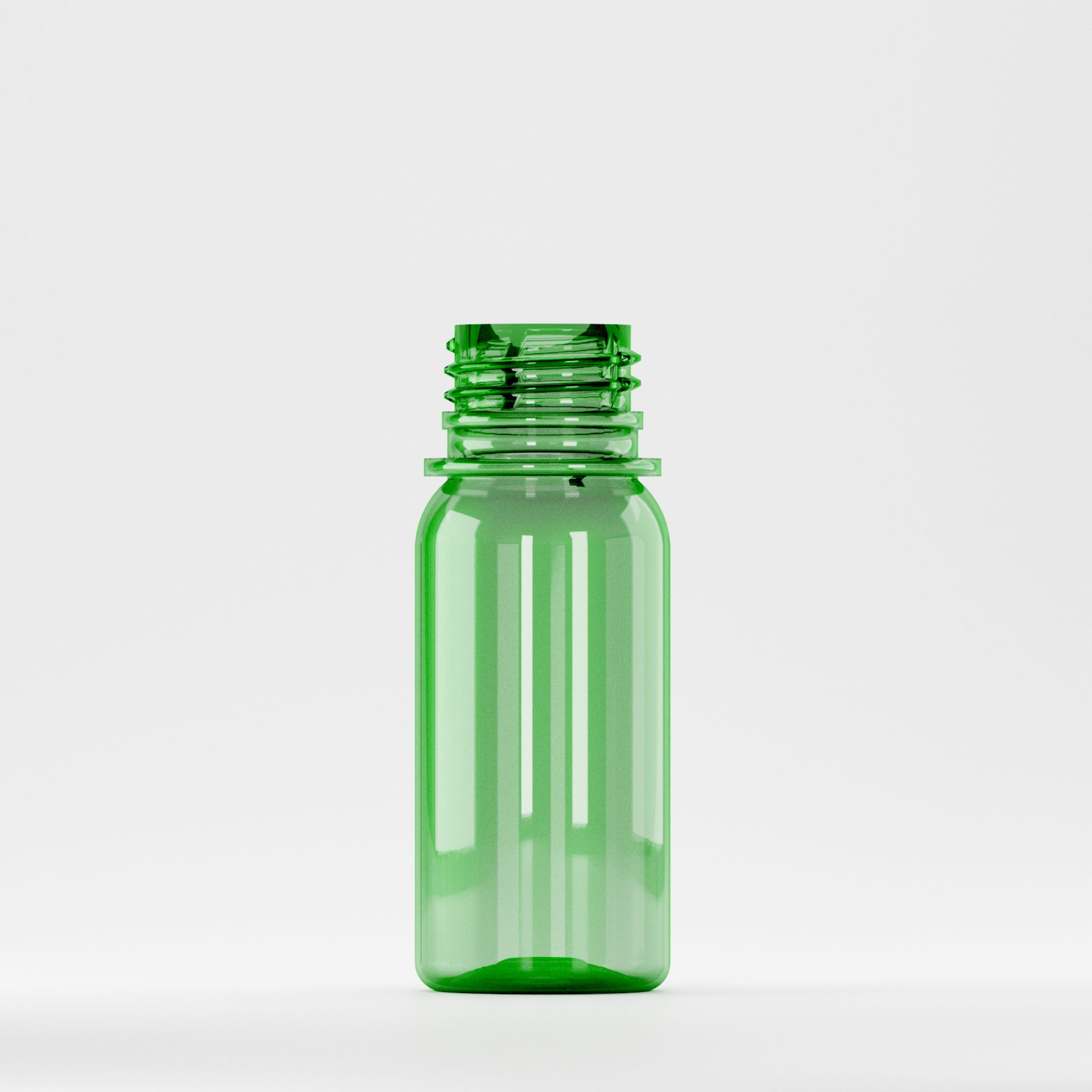 Flacon Pet 50ml, Verde - Filet 28mm – PCO 1810 (Fără Capac)