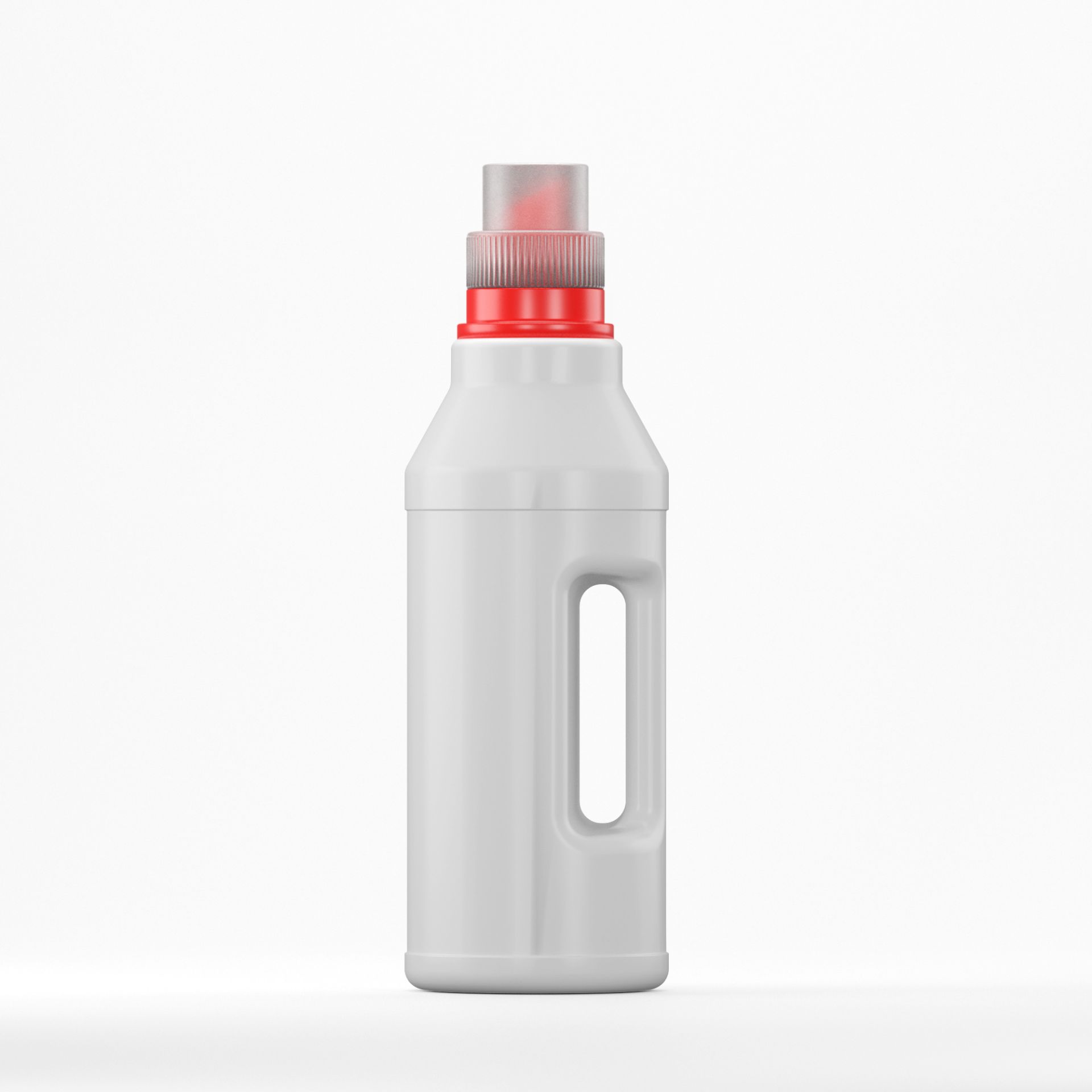 Flacon HDPE 1L, ALB - Filet 48mm - BRC48 - cu capac