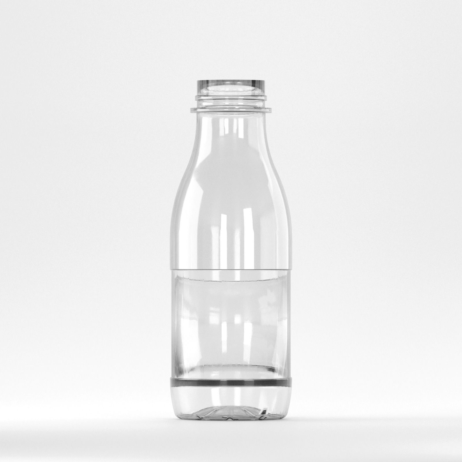Flacon PET 400ml, Transparent - Filet 38mm (fără capac)