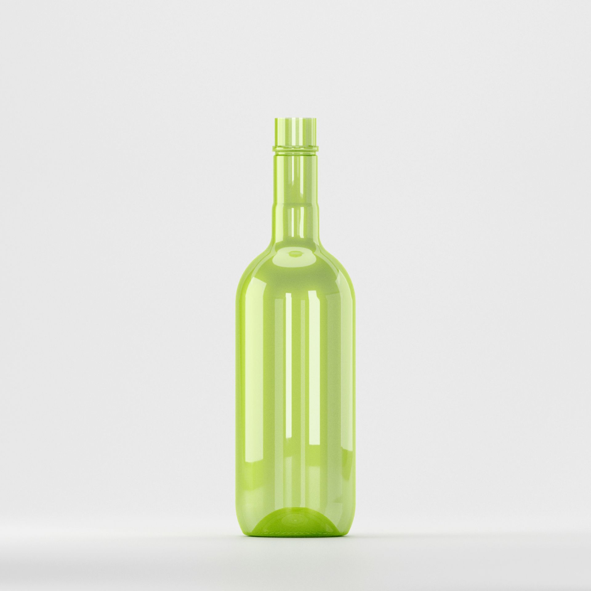 Flacon PET 750ml, verde – fără capac 