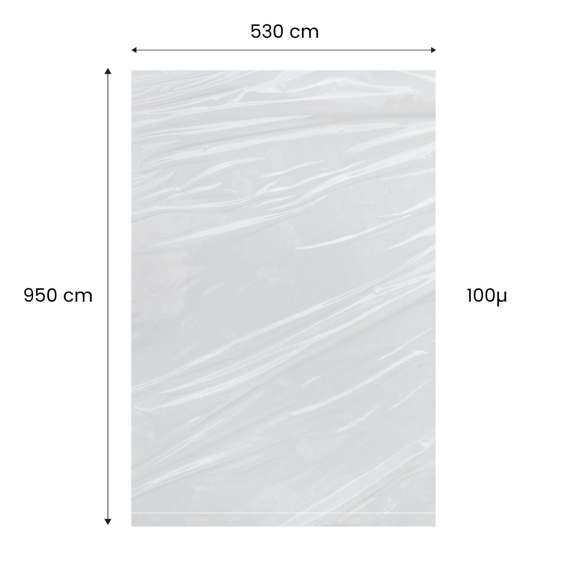 Saci LDPE Natur 530x950 mm, 100µ – rezistență și volum pentru struguri și fructe