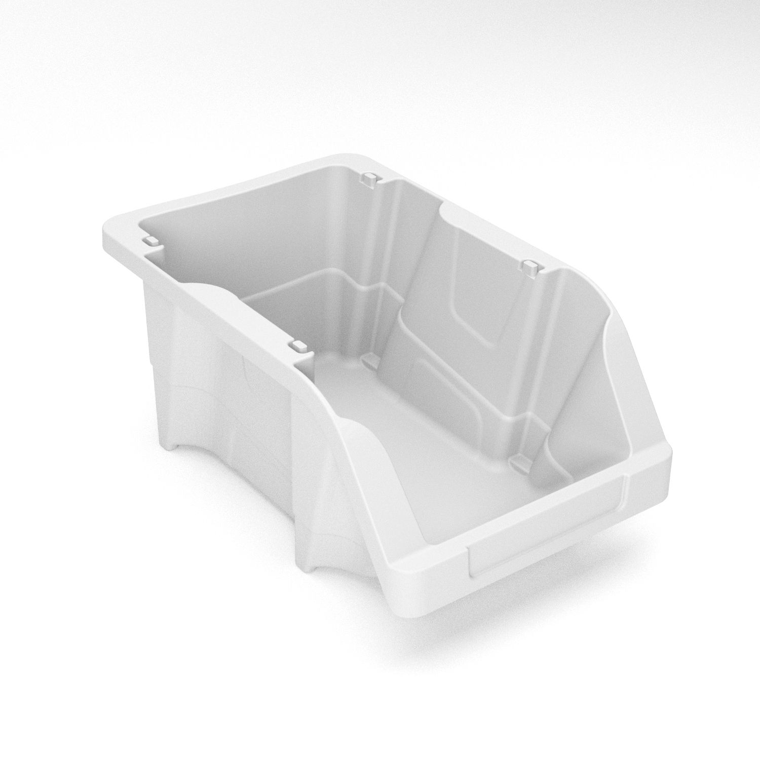 Cutie pentru depozitare, Ergobox 1, alb, 173 x 106 x 78 mm