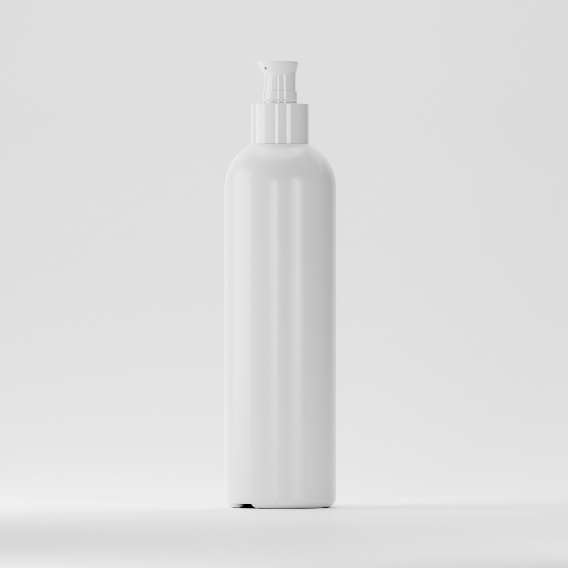 Flacon HDPE 250ml, Alb - Filet 24mm – Cu Pompită Albă