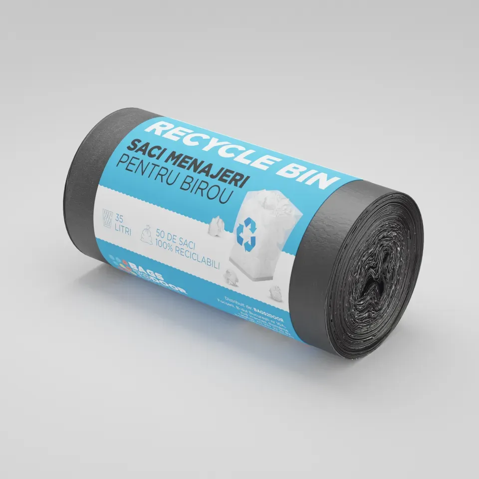 Saci menajeri 35L negri 50 saci/rola Recycle Bin