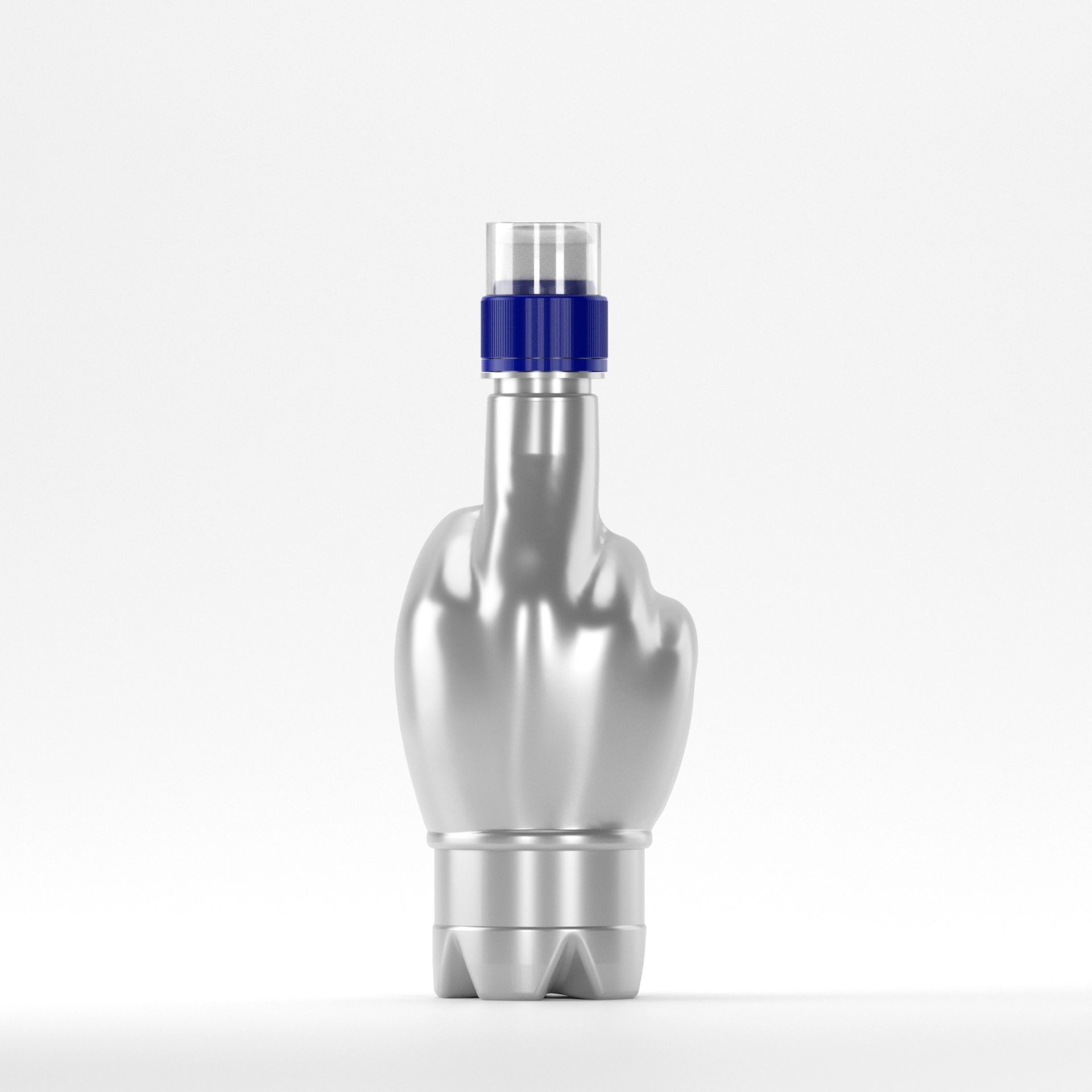  Flacon PET 370ml, Gri – 27 grame – Filet 28mm – cu Capac Sport