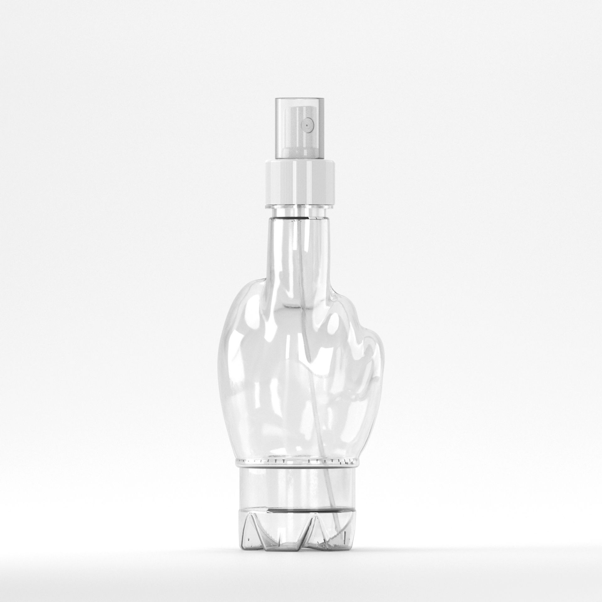  Flacon PET 370ml, Transparent – 30 grame – Filet 28mm – cu Atomizor